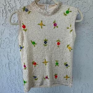 Vintage beaded top